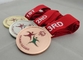 Les médailles plaquées par cuivre avec le ruban, moulage mécanique sous pression pour le jeu olympique